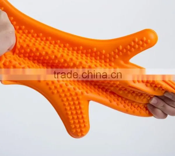Silicone Cooking Gloves, Heat Resistant, Non-Slip Safe Utensils Handling, Cooking & Baking, Oven Mitt for Grilling, BBQ Gloves photo-3