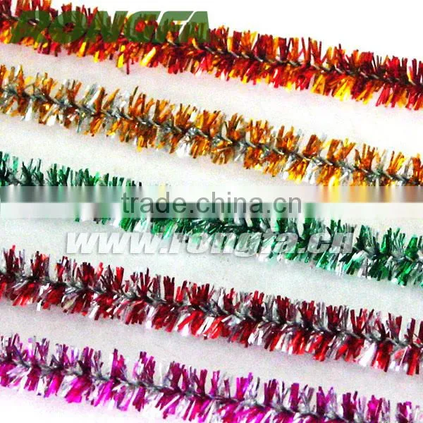 8mm x 50cm DIY Handcraft Two Color Metallic Pipe Cleaners photo-4