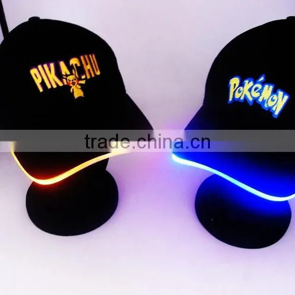 Cap With Built In Led Light Pokemon Flashing Cap And Fiber Optic Cap photo-2