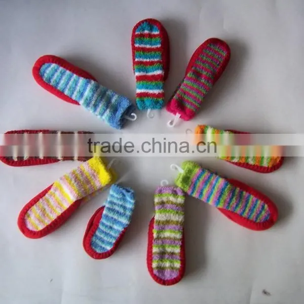 Chenille Socks Fluffy Socks Fresh Color Feather Socks for Children photo-5