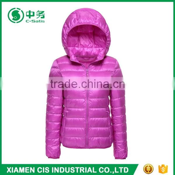 Morden Design Short Style Women Duck Down Feather Jacket for Winter photo-5