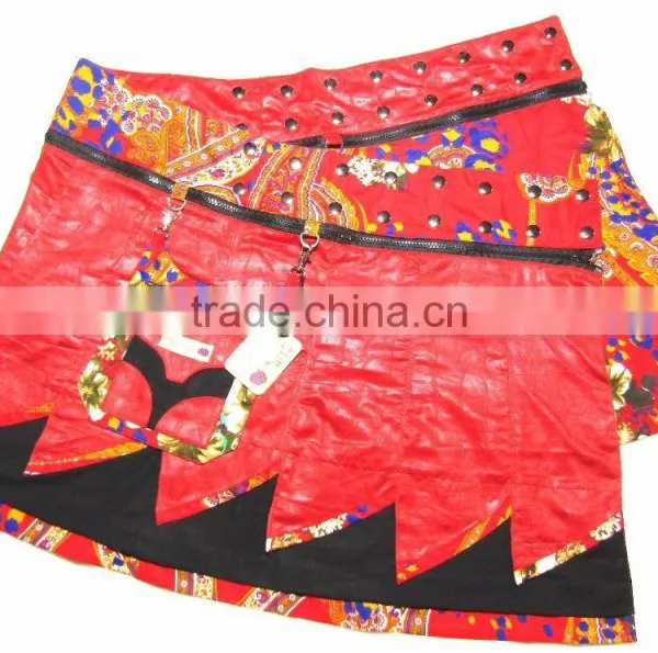 2017 Rich Suede Look Best Selling Designer Ladies Chilly Grapes Wrap Skirt- Reversible- Wholesale photo-4
