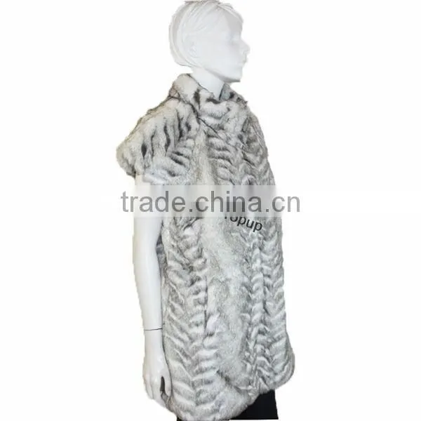 Long Mink Fur Coat Women Sleeveless Coats New Fashion Ladies Fur Jacket photo-3