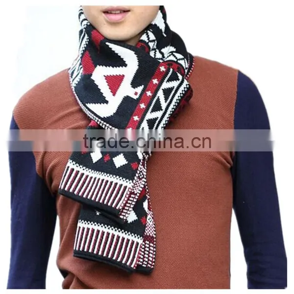 2016 Autumn Winter Scarf Black Thick Men Scarf Fashion Casual Scarf Men Audience Burst Models photo-3