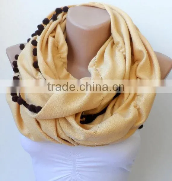 Jasmine Ruffle Pashmina Scarfs Ruffle Pashmina Scarves Pompom Scarf Frilly Women Scarf Wedding Scarf Jasmine Scarfs Fashion Acce photo-2