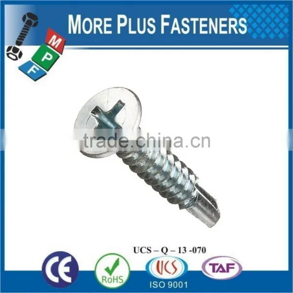 Made In Taiwan BDS Thread Type Countersunk Flat Head Cross Recessed Phillips Flat Head Self Drilling Screw photo-6