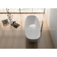 Oval Artificial Stone Bathtub photo-3