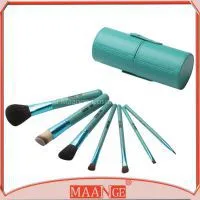 MAANGE 7 Pieces Cylinder Kabuki Makeup Brushes Kit