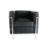 Style Black Leather Petite Sofa