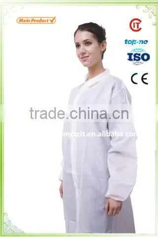 Waterproof PP Nonwoven Disposable Protective Work Wear Lab Coat Cheapest Price From CIT photo-2