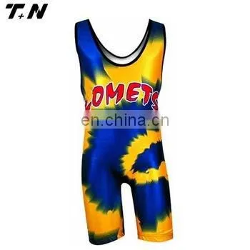 Sublimated Wrestling Singlets Wholesale photo-6