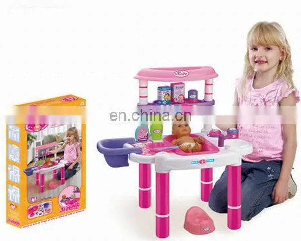 Baby Imitated Swing Bed Toy/ Toys Bed Set With Doll photo-2