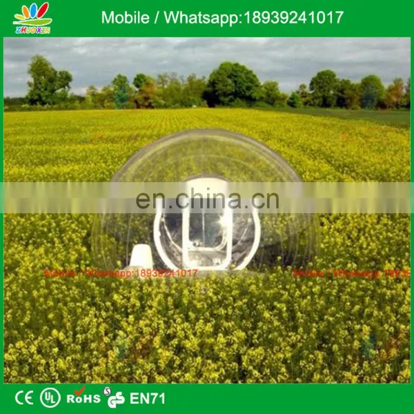 Logo Printed 4m Dia Inflatable Transparent Bubble Tent For Advertising