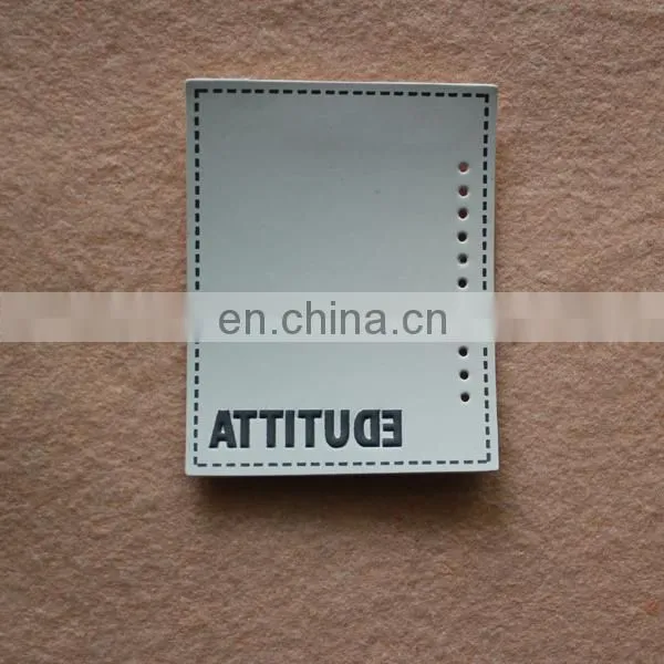 Faux Jeans PU Leather Labels Custom Embossed for Jeans, Jeans Labels photo-5