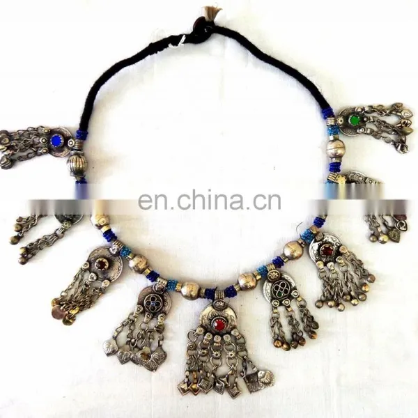 -Vintage Gypsy Kuchi Jewlery-Boho Hippie Afghani Vintage Necklace