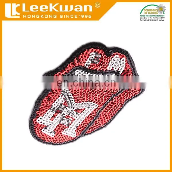 Accessories Sequin Embroidery Big Mouth Patches for Hat photo-3