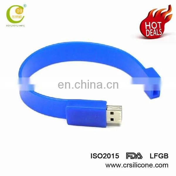 High Quality Silicone Bracelet Promotion Gift Print Logo 512mb-64gb Silicon Wristband/ Bracelet Usb 2.0 Flash Drive photo-4