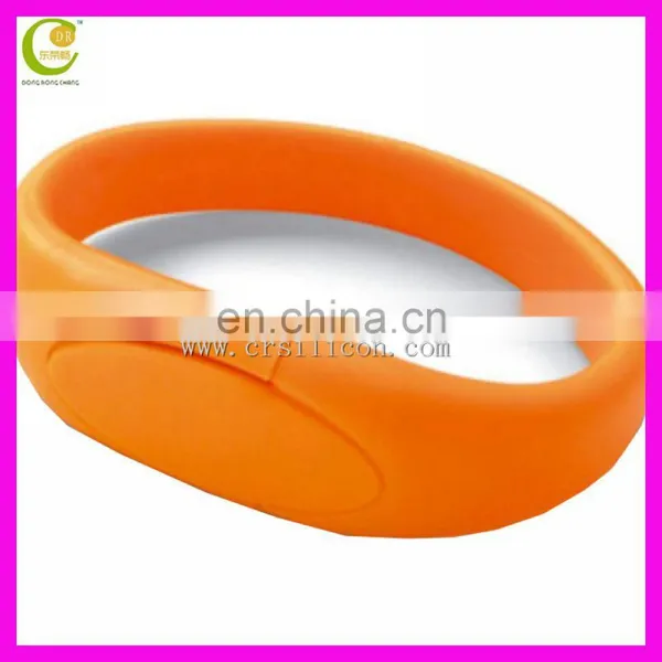 2017 Custom Design Silicone 32GB Silicone Wristband / Bracelet / Rubber Band USB Flash Drive for Promotional Gift photo-4