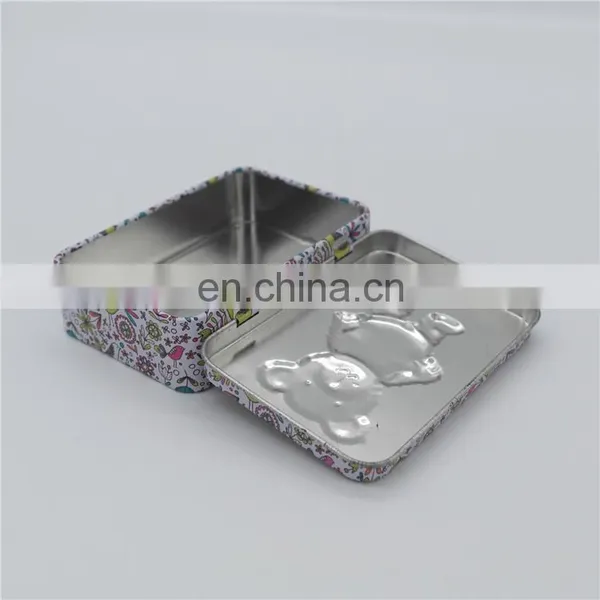 Wholesale Small Rectangular Embossing Metal Food Packaging Tin Cans photo-4