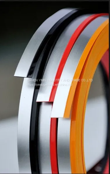PVC Material and Solid Color, Wood Grain, Two Color PVC Edge Banding