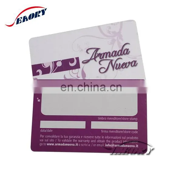 Contactless Chip Inlay Printing Locking Cards