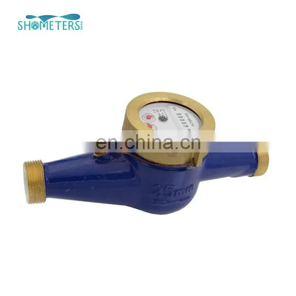 China Supply Multi Jet dn 20 Brass Water Flow Meter With Water Meter Pulse Sensor photo-4