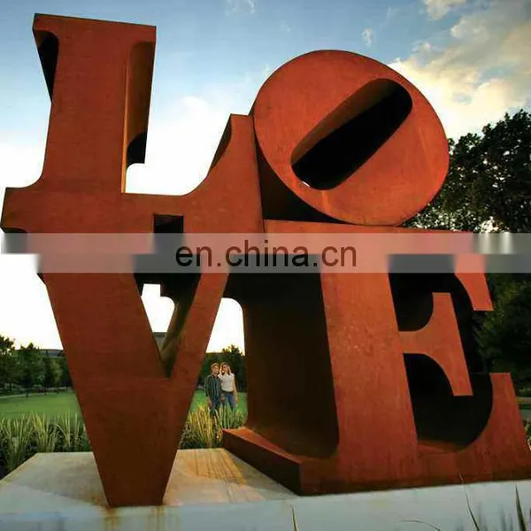 Laser Cut Corten Steel Art Letter Metal Sculpture photo-4