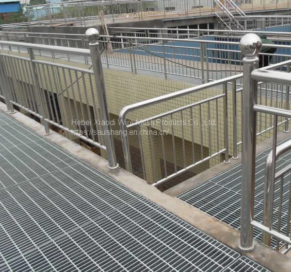 Light Weight Material Galvanized Steel Grating Catwalk Platform, Steel Grating Raised Floor Weight for Sale photo-4