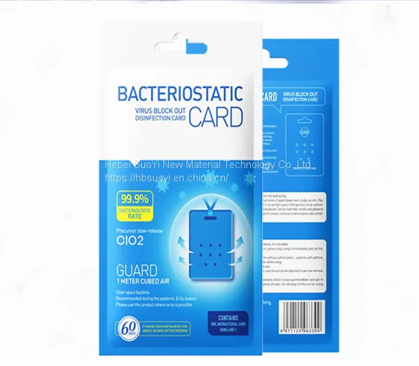 60 Days Virus Blocker Virus Shut Out Chlorine Dioxide Clo2 Portable Air Doctor Card photo-5