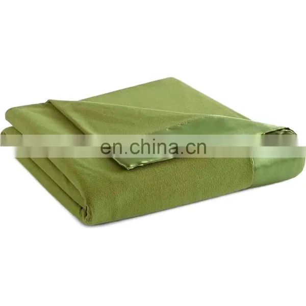 Factory Manufactured Polyester Fleece Flame Retardant Blanket Military photo-2