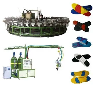 24/36/48/60/80 Work Stations Polyurethane pu Shoe Foaming Machine photo-2