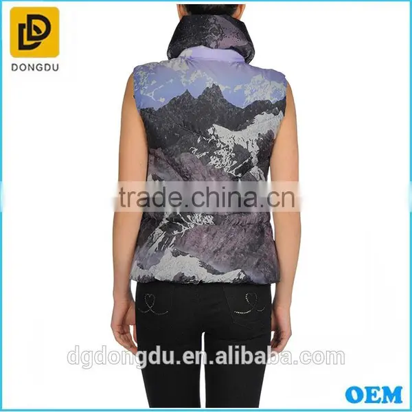 2016 New Design Sleeveless Short Duck Down Jackets photo-2