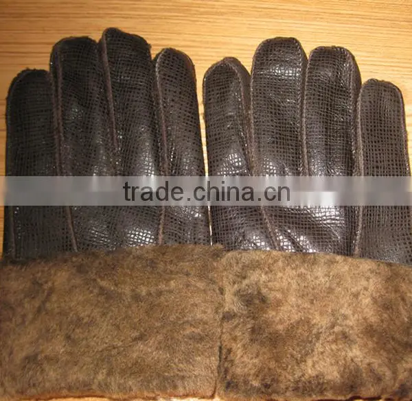 Colorful Soft and Comfortable Latest High Quality Sheepskin Gloves photo-5