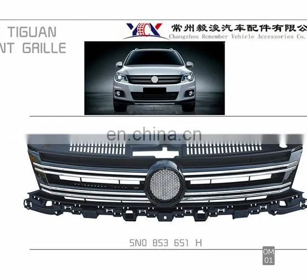 Car Intake Grille for vw Tiguan 2013 Auto Parts Front Grille OEM 5N0 853 651 H photo-3