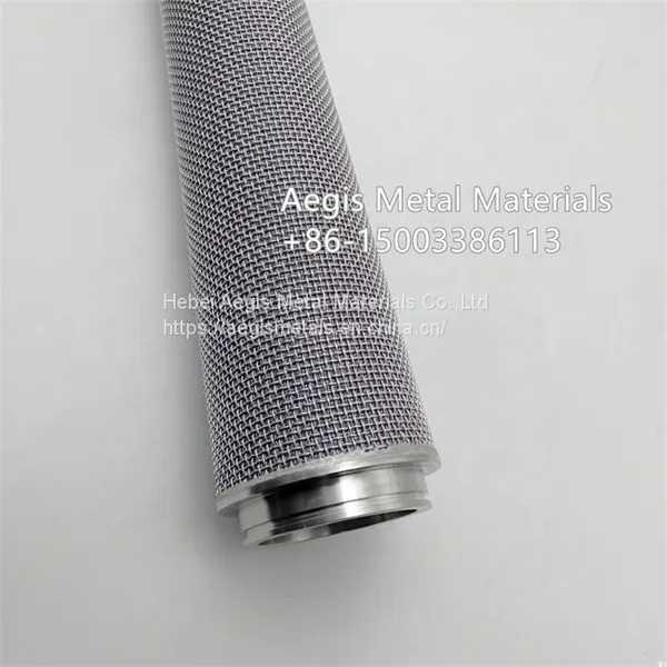 10 Micron Sintered Stainless Steel Wire Mesh Industrial Metal Filter Tube photo-4