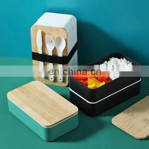High Quality Plain Tiffin 2 Layer Stackable Lunch Box Containers Accessories Set With Removable Compartment Kind Pack for Kids photo-3