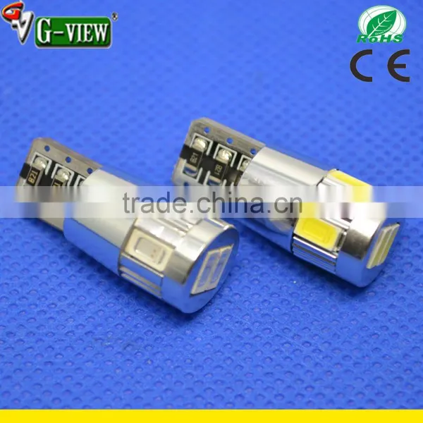 High Light T10 168 6 SMD 5630 LED Bulb Error Free Car Canbus Light 210LM HGCA Led Car Light photo-4