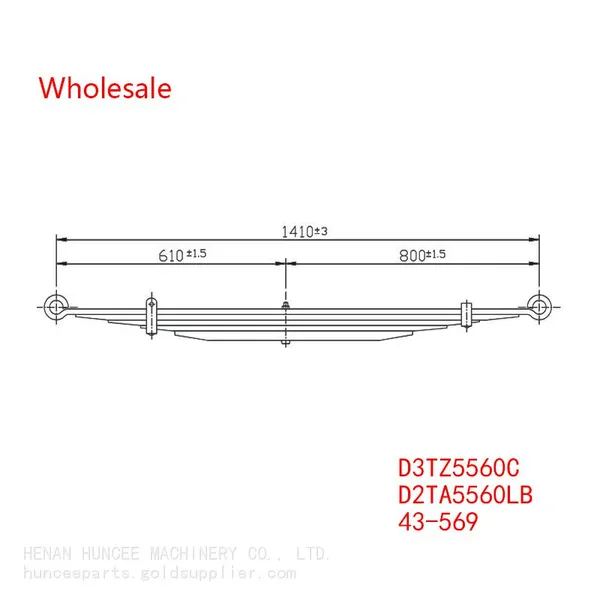 D3TZ5560C, D2TA5560LB, 43-569 Medium Duty Vehicle Rear Wheel Spring Arm Wholesale For Ford photo-2