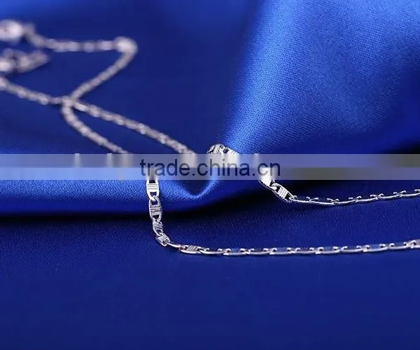 2015 Simple Design Fashion Jewelry Rhodium Plated Cheap Chain Necklace photo-5