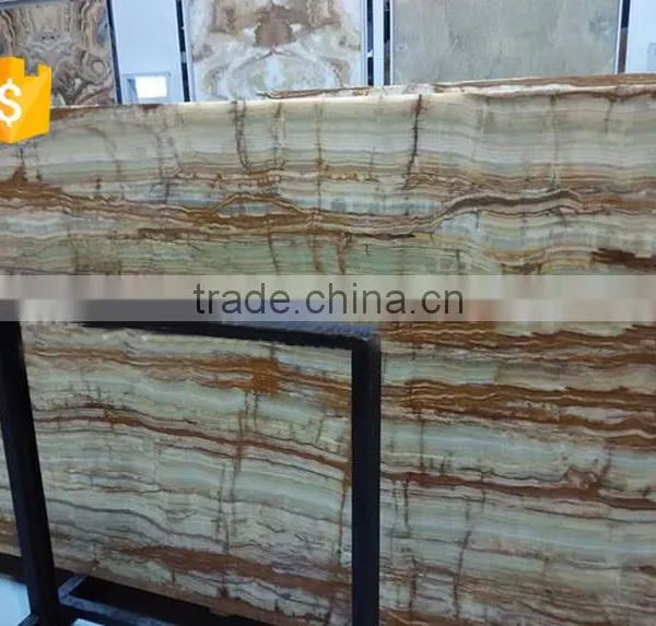 Wholesale Best Quality Wood Grain Onyx Marble Tile photo-3
