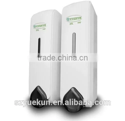 2*350ML Bathroom Double Hand Soap Dispenser/ABS Plastic Durable Manual Liquid Shampoo Shower Dispenser YK1051 photo-2