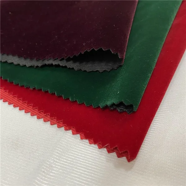 Tricot Flocking Fabrics Flocked Velvet Zeer Velvet for Packaging