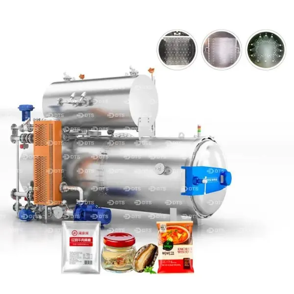 Water Spray Retort/Autoclave/Sterilization Retort for Sauces and Condiments/packaging Pouches, Plastic Bottles, Glass Bottles and Aluminum Cans photo-2