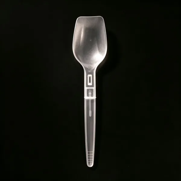 Biodegradable Disposable Foldable PP Plastic Spoons for Frozen Yogurt and Ice Cream photo-4