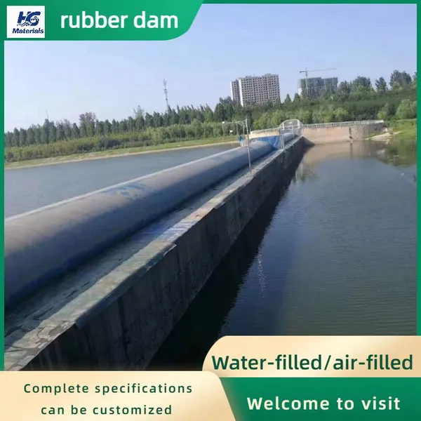 Small River Channel Water Retaining Dam, Ecological Weir Dam, Landscape Water Filling Steel Wire Frameless Integrated Slope Rubber Dam photo-4