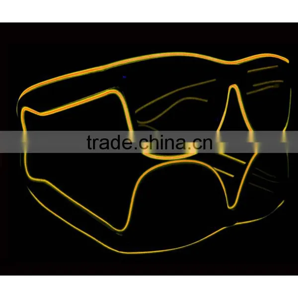 EL Light up Flashing Wire Framed Sunglasses for Parties photo-2