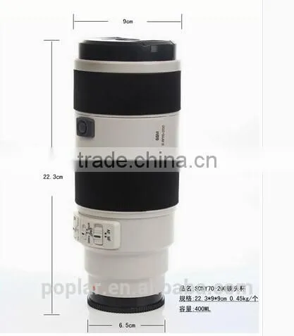 China Best Selling Novelty Funny Custom Logo Wholesale Stainless Steel Travel Camera Lens Coffee Mug photo-3