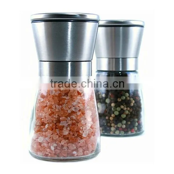 304 Stainless Steel Salt and Pepper Grinder Set for Professional Chef Quality Choice