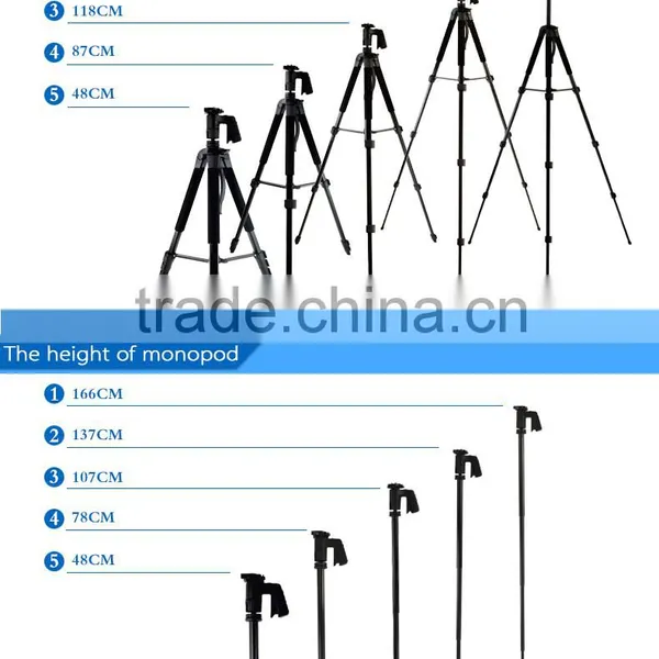 Heavy Duty 1.8m 4secion Portable Fashionable Multi-functional Professional Tripod With Ball Head photo-6