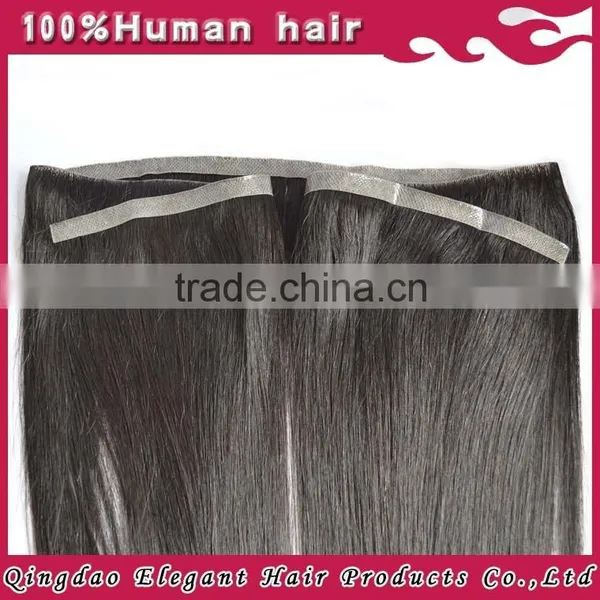 Silky Straight Double Drawn Shedding and Tangle Free Chinese pu Skin Weft photo-6